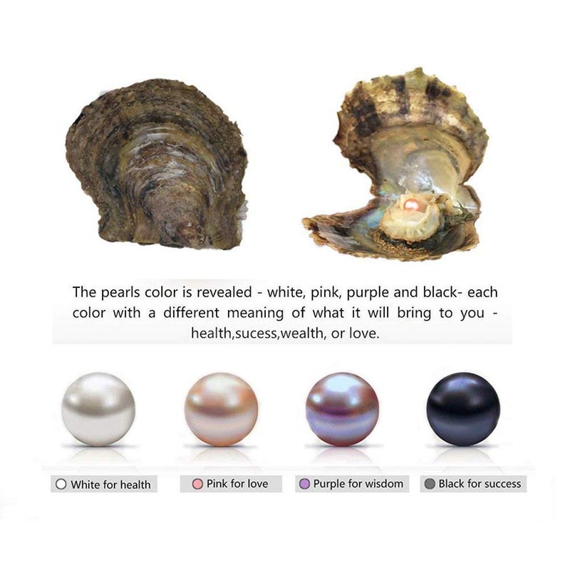 POSHOPS 50PC Oysters with Pearls Inside Wholesale Round Pearl Freshwater Pearl Oyster Oysters Bulk for Christmas Party - Image 2